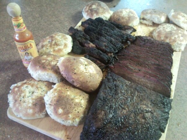 Norm's Onion Rolls and Brisket