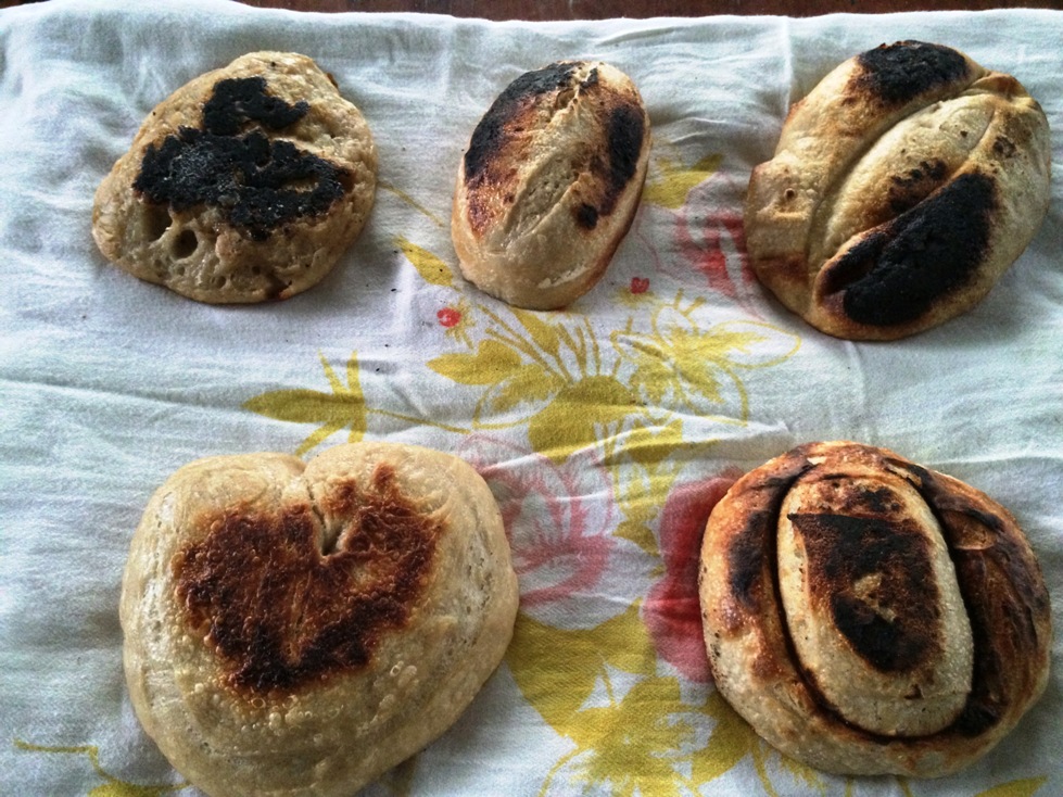 Some nooven (clay pot) baking methods for crusty lean loaves The