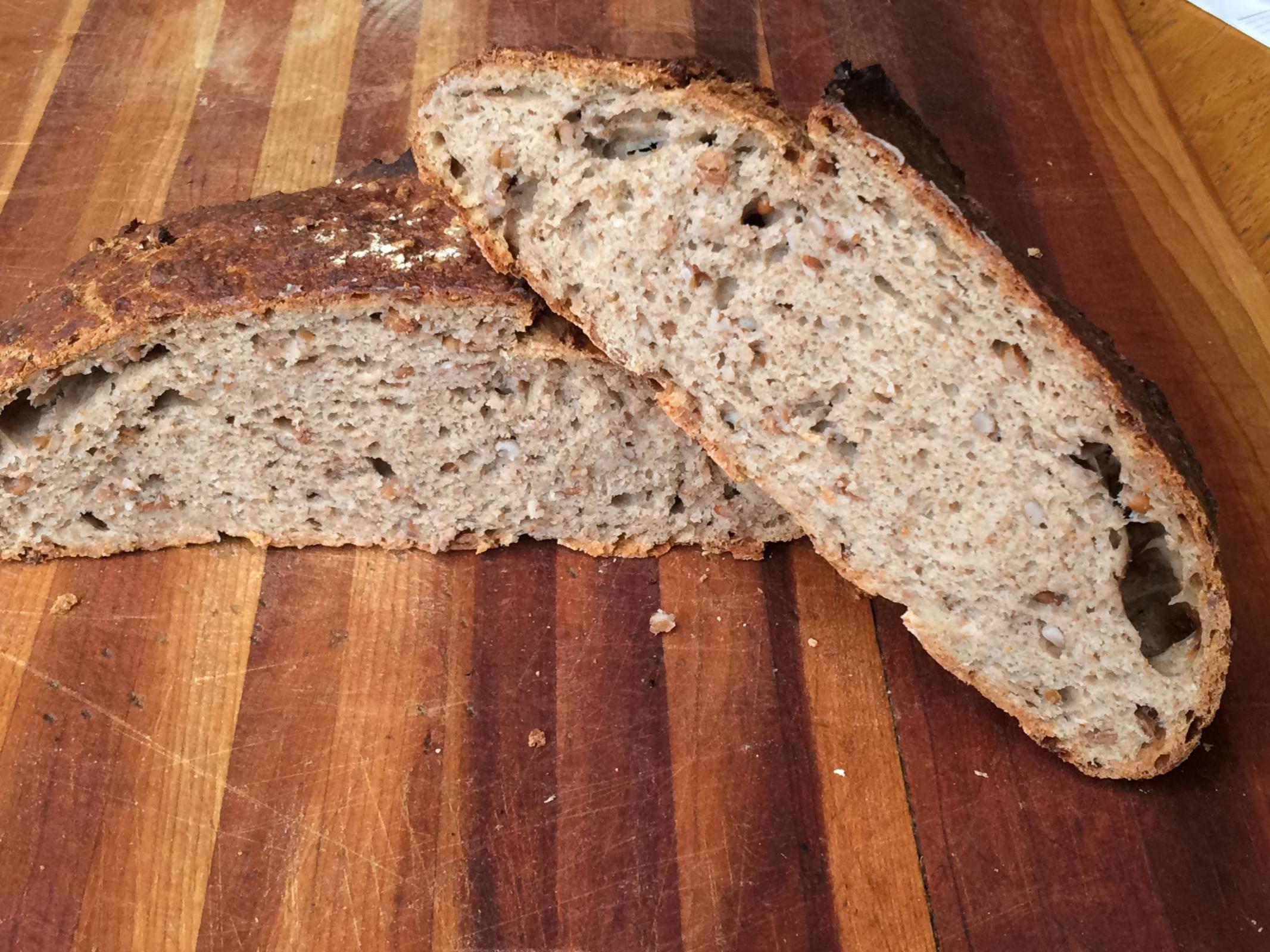 Mehrkornbrot-whole spelt, rye chops and wheat | The Fresh Loaf
