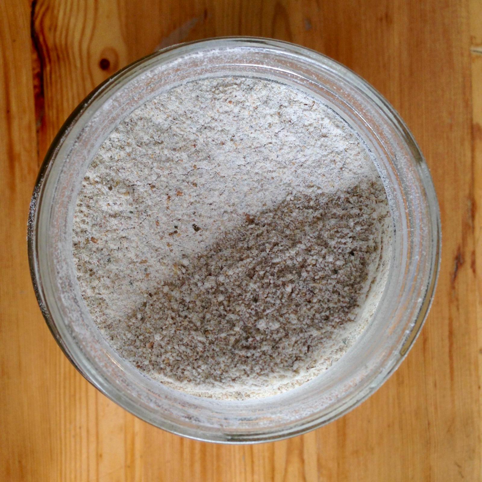 whole rye flour from local mill