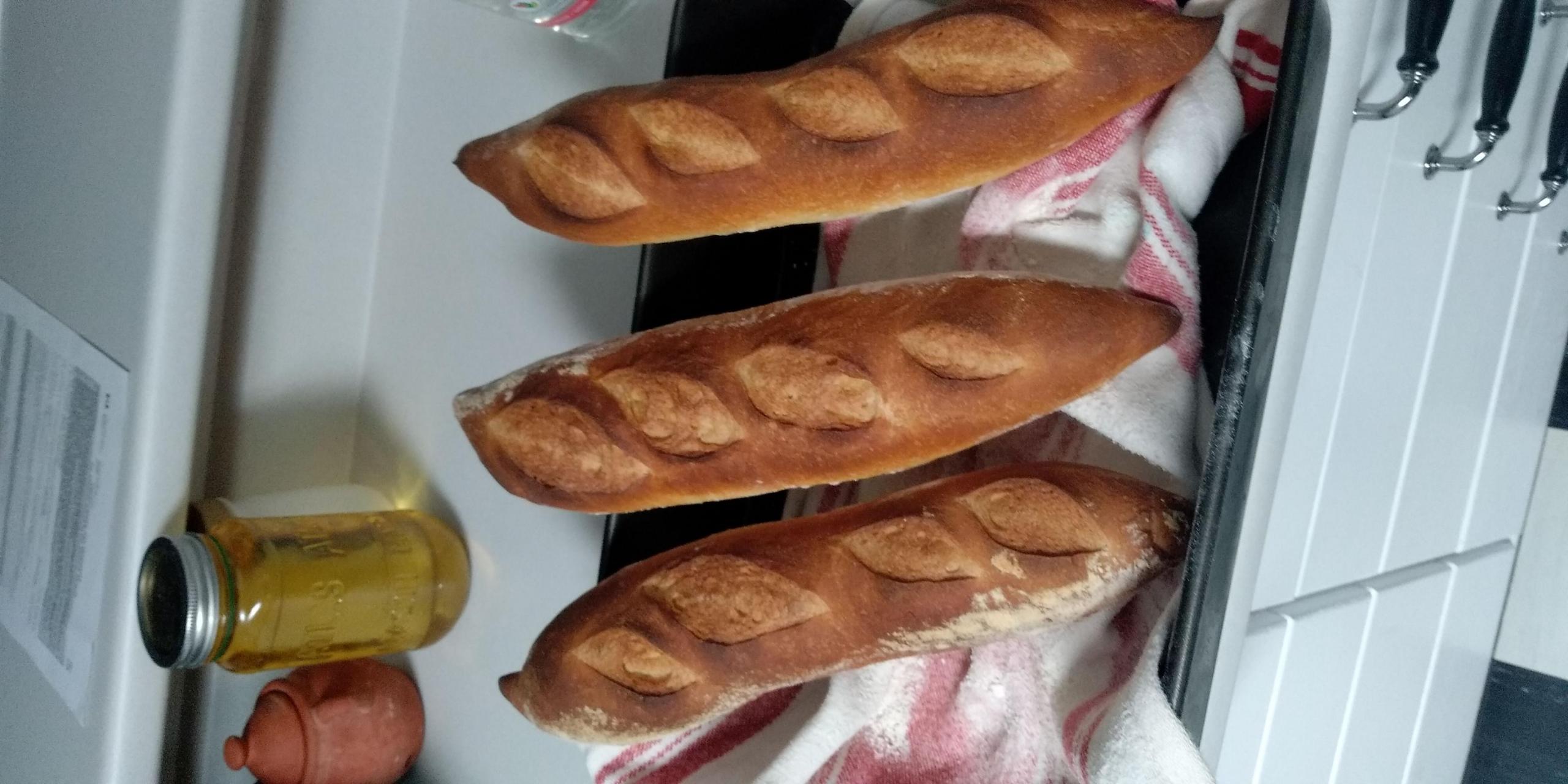 My first attempt at baguettes. Made great subs.