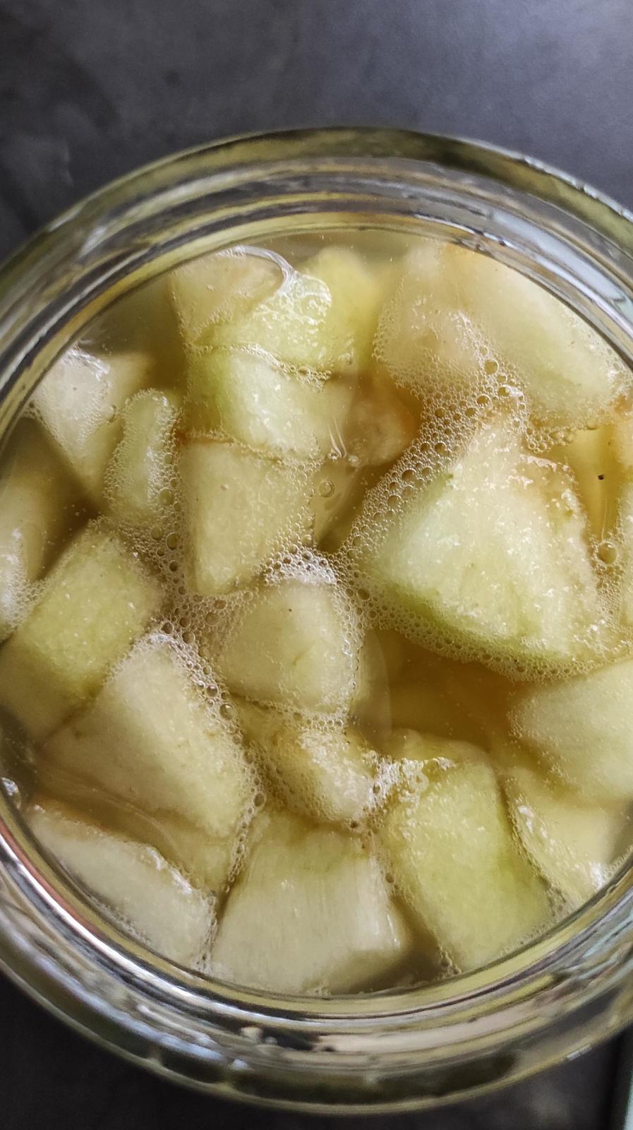 Fizzy apple yeast water