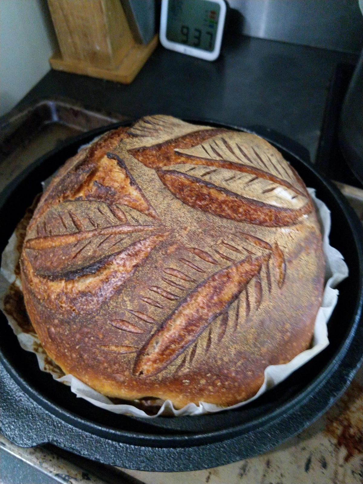 Out of oven on lid