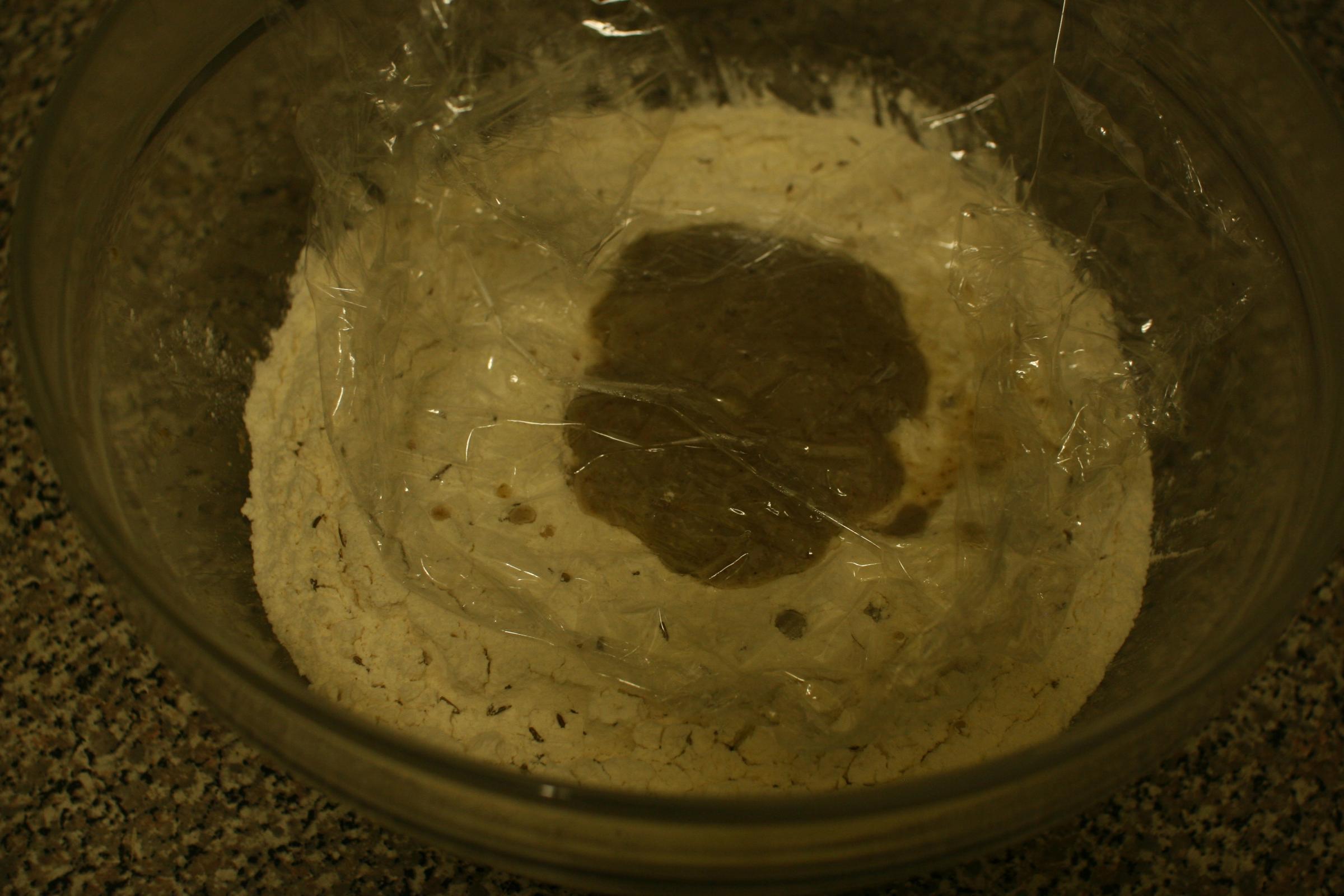 Sponge/flour mixture/Tangzhung @ 1hr.