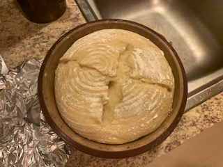 Top view of flacy dough