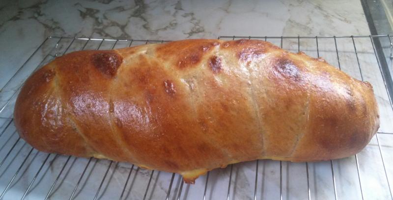 baked loaf, no braid!