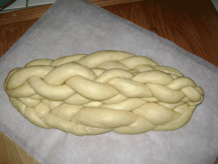 celebration challah, completed