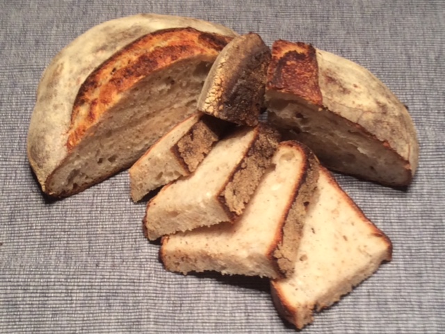 Photo of slices of one of my 1-2-3 Sourdough loaf