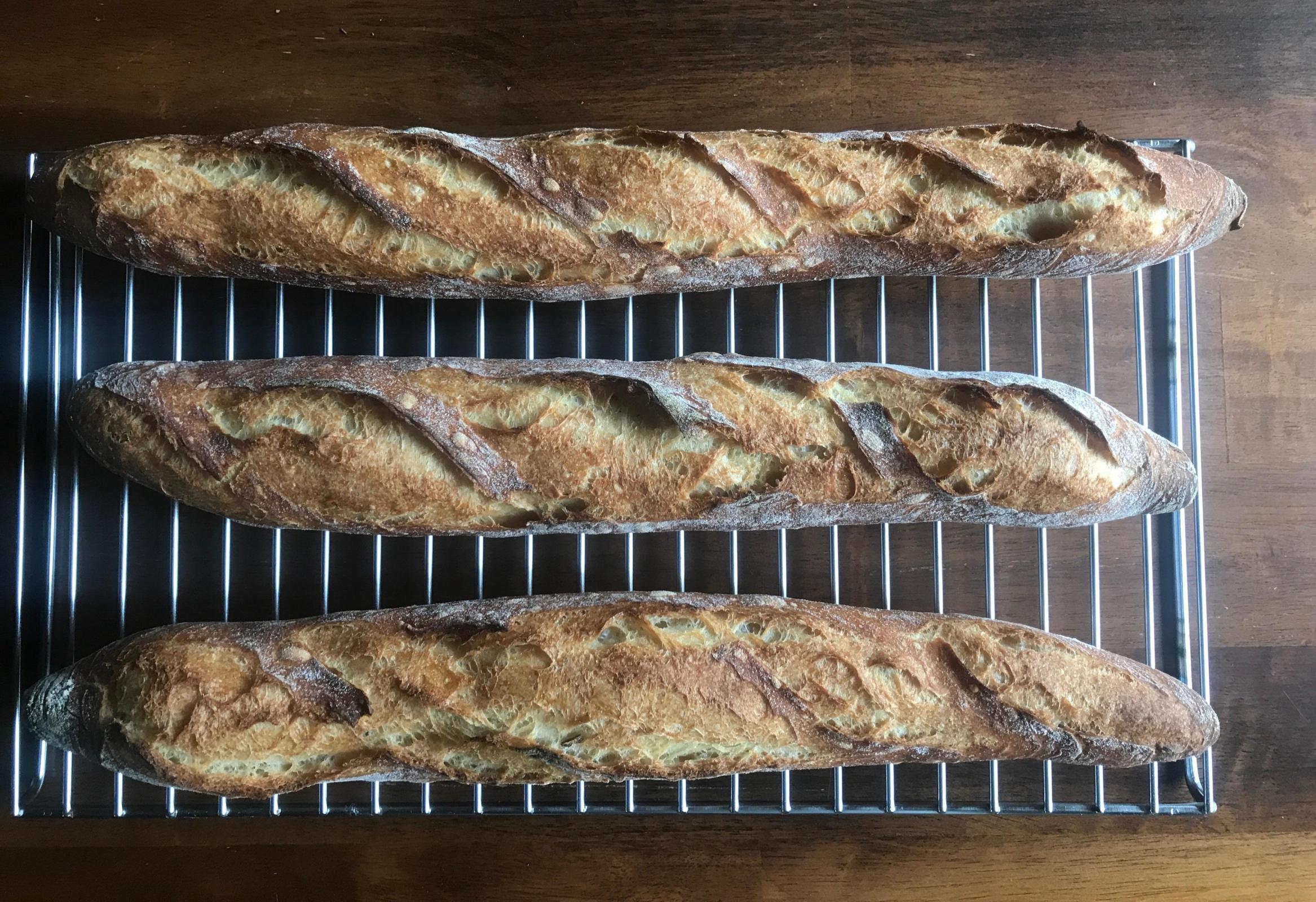 French flour baguettes