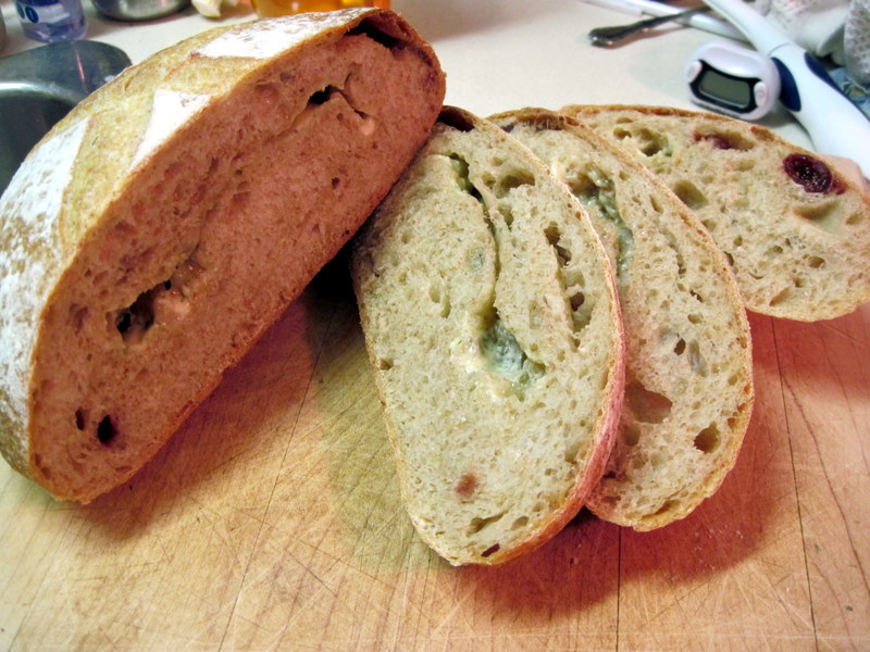Pain au Levain with Cherries and Blue Cheese