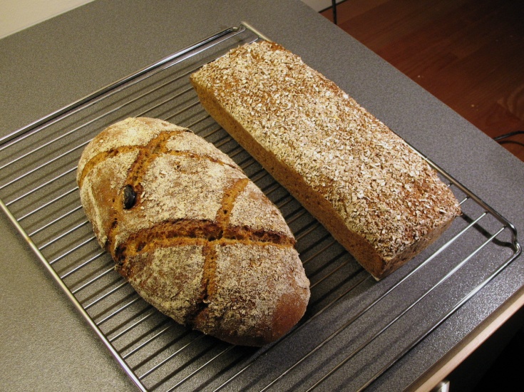 Sourdough rye with raisins and walnuts