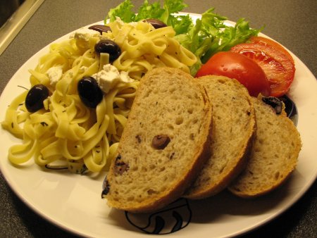 Kalamata olive and feta cheese loaves