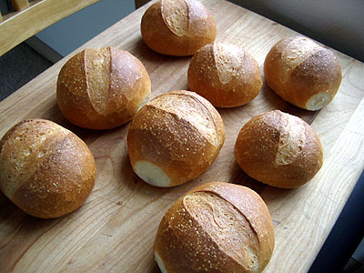 crusty rolls