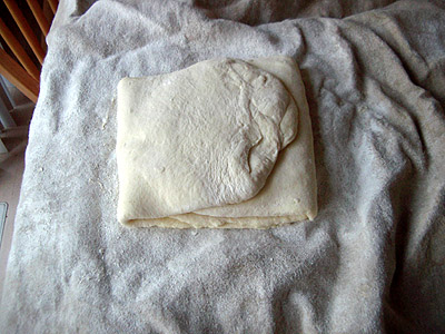 dough on cloth
