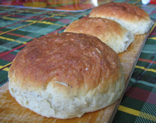 potato rosemary rolls