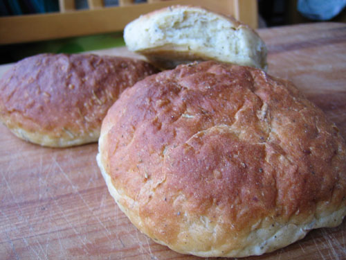 potato rosemary rolls