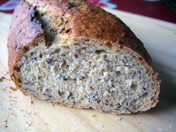 flax seed wheat bread