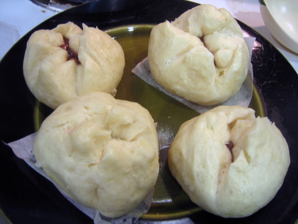 red bean buns