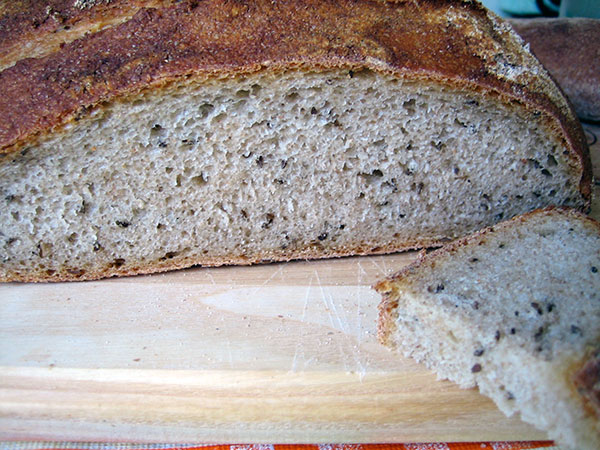 rye bread inside