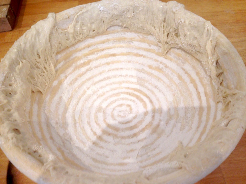 Dough sticking, rim of The Fresh Loaf