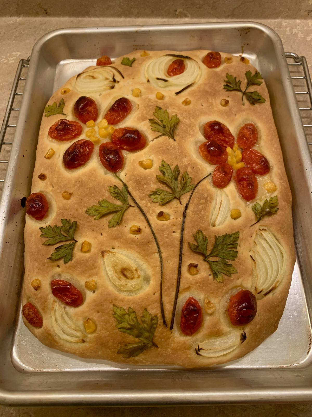 Focaccia shapeless The Fresh Loaf