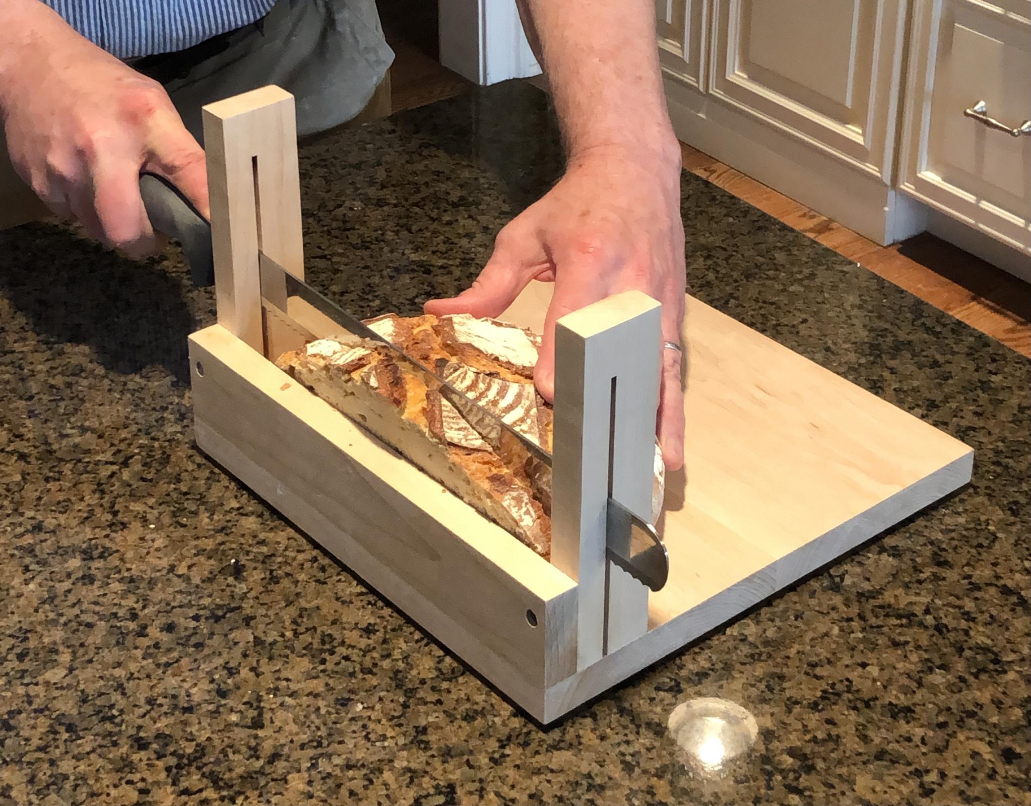 Slicing guide for artisan loaves. The Fresh Loaf