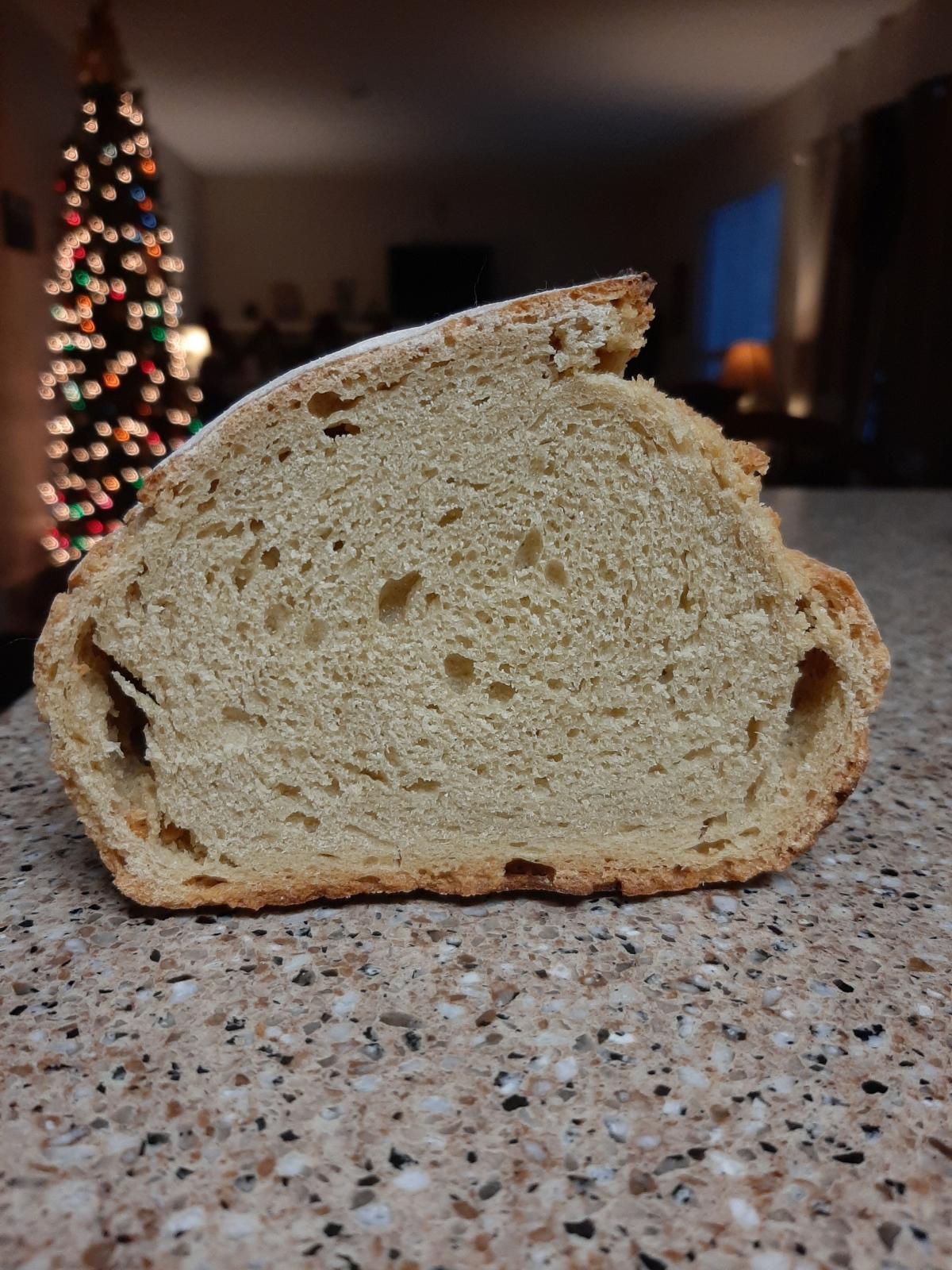 crust separation einkorn sourdough