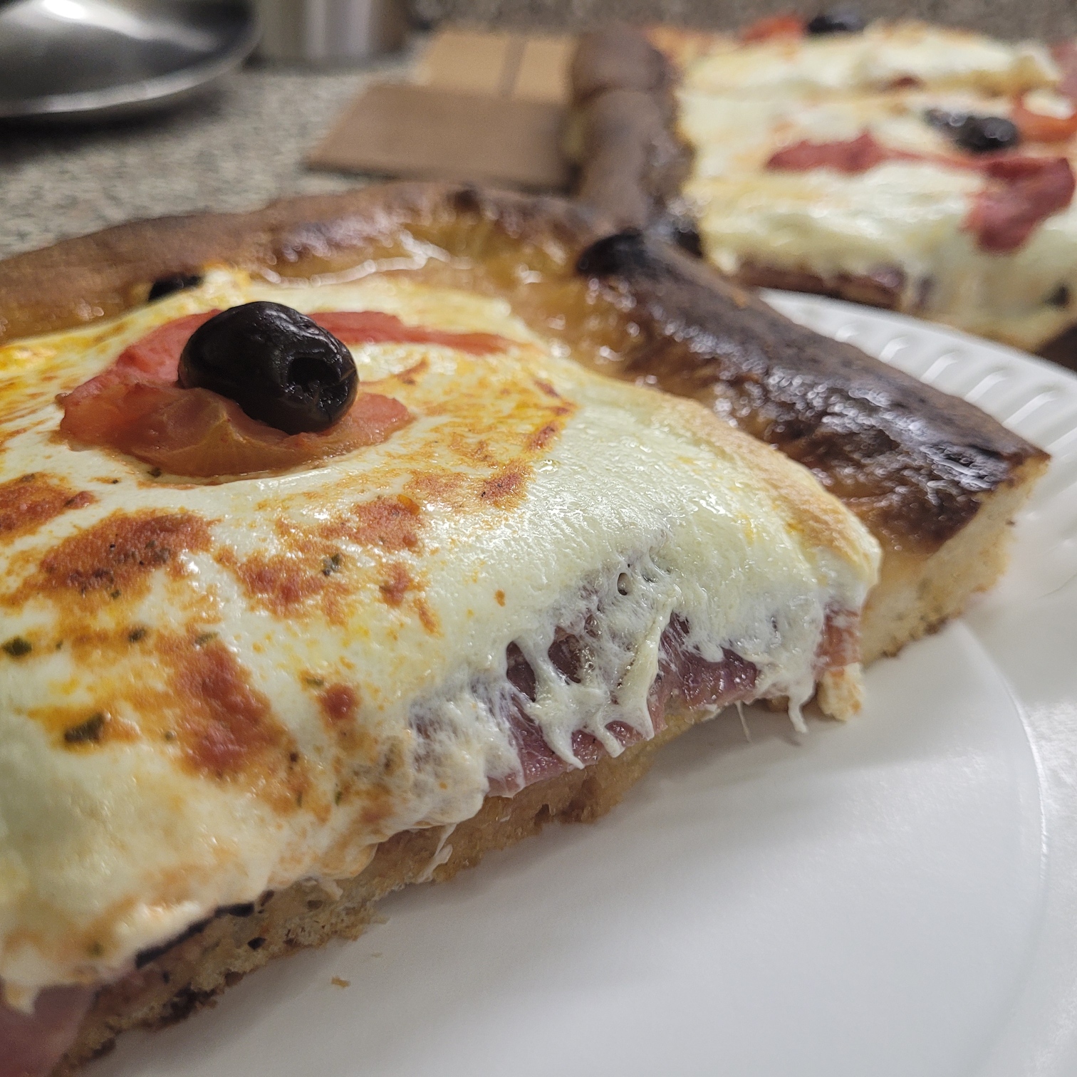 Sicilian Pizza pie on horseback. Featuring Caciocavallo cheese The Fresh Loaf