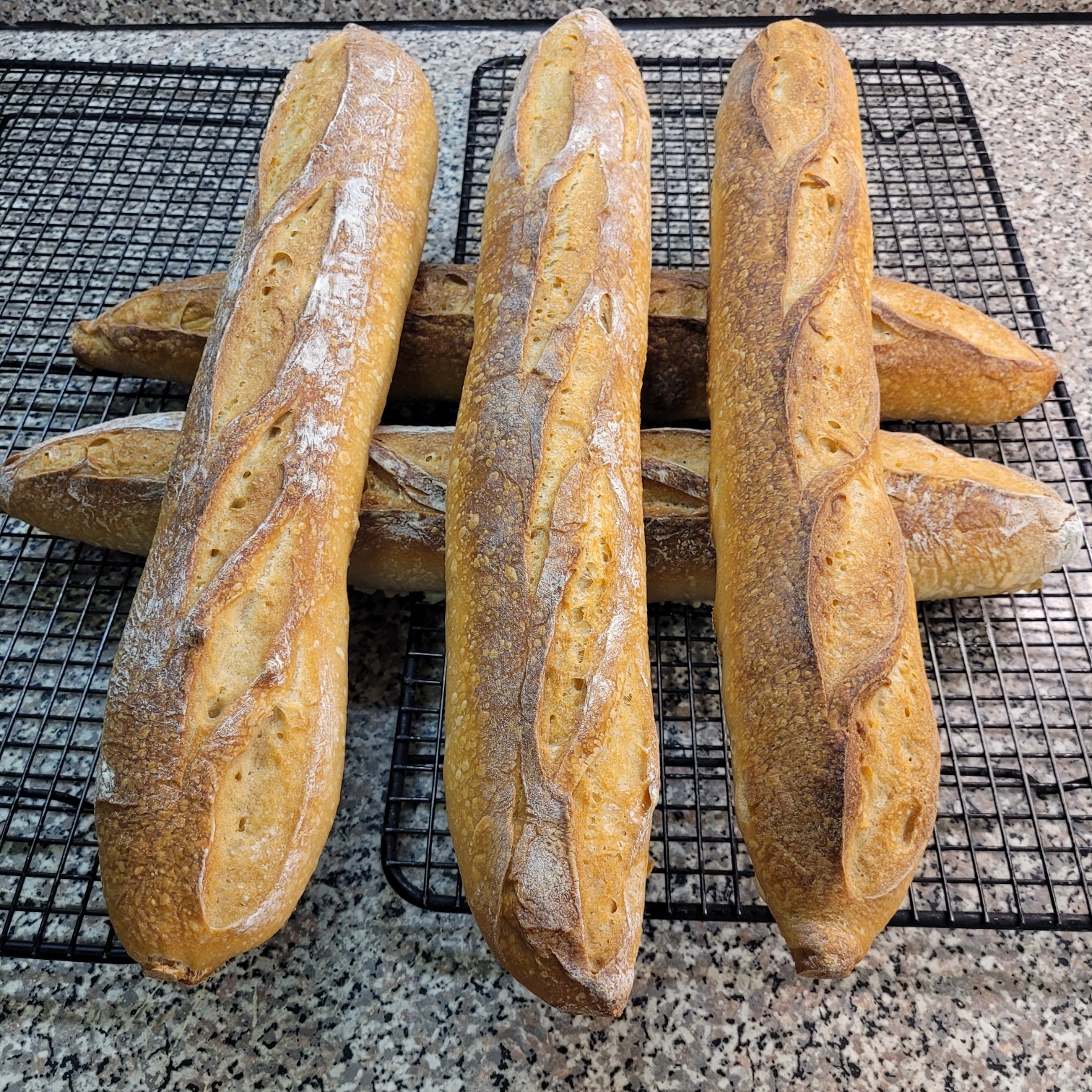 Now for something completely different -  Commercial yeast baguettes