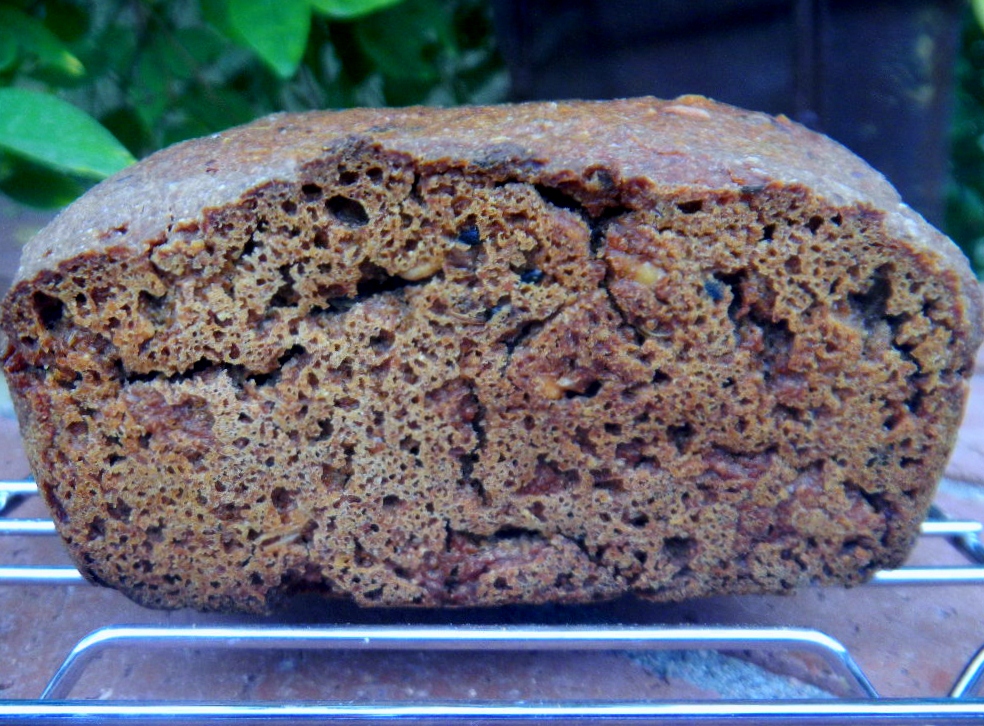 Mini's 100 Hydration Rye, Walnut and Seed Bread with Soaker Water