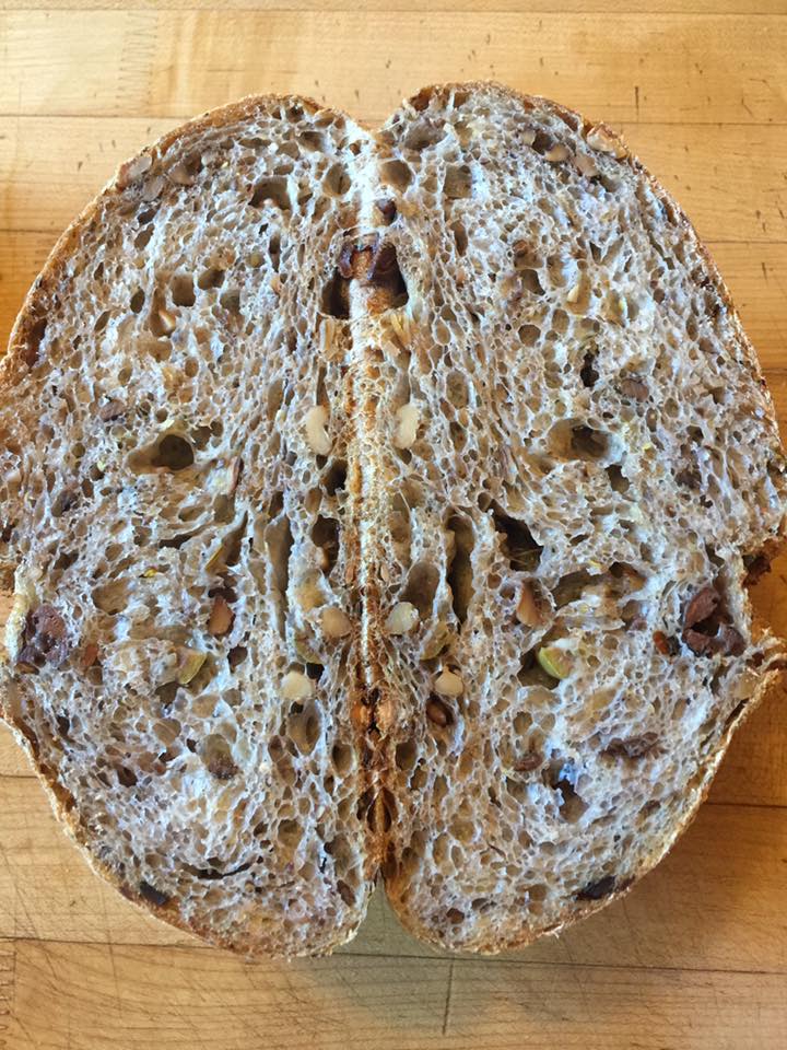 Olive, Walnut, Sunflower Seed Sourdough with Herbes de Provence The