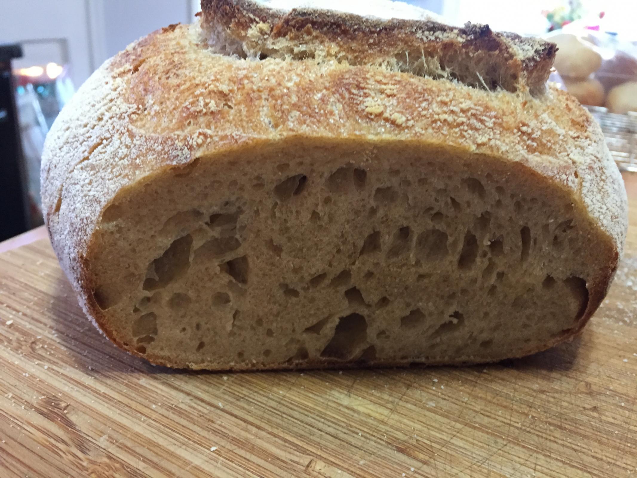 Working with a higher hydration Tartine country bread The Fresh Loaf