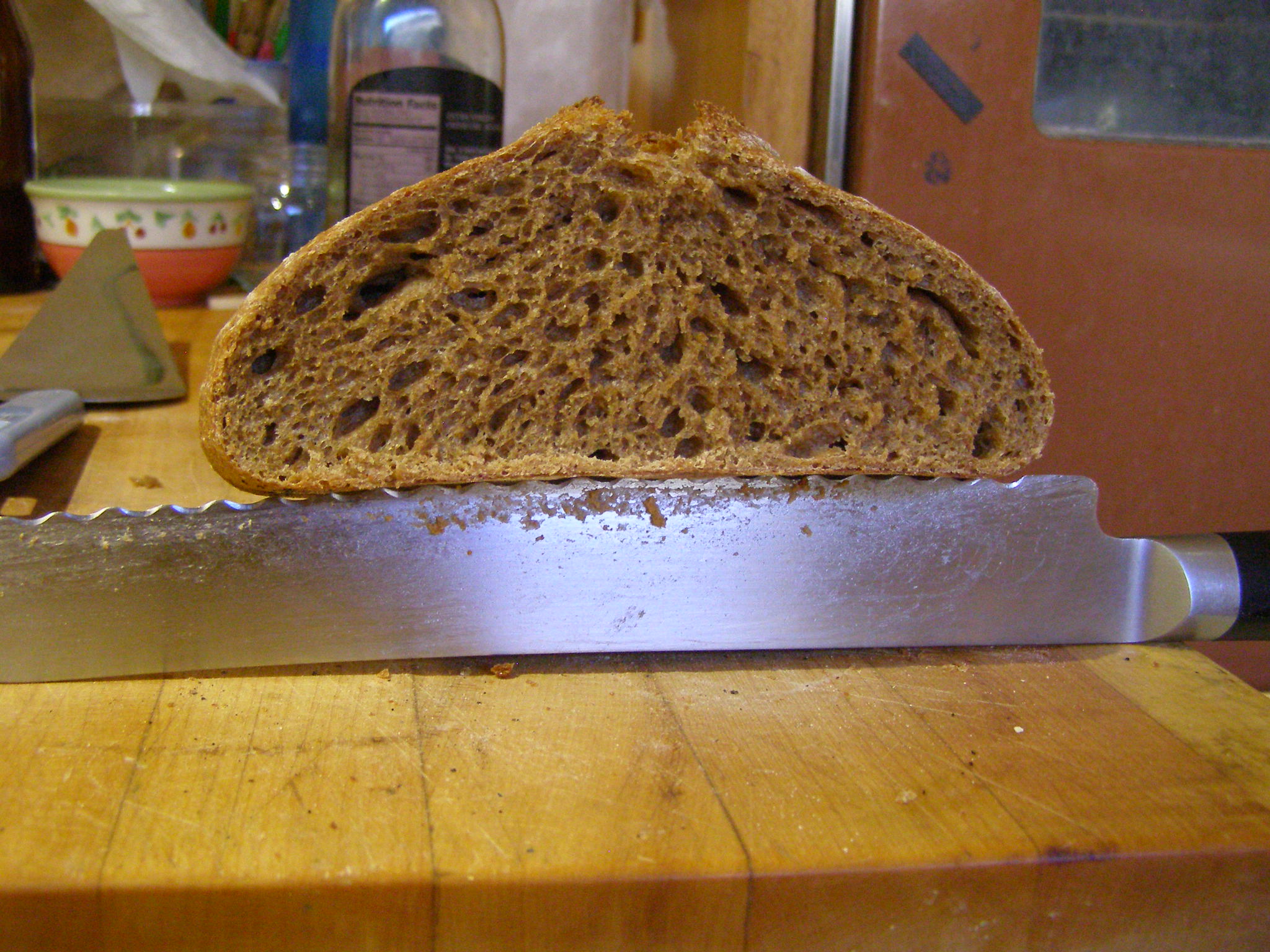 100 Whole Red Fife sourdough loaf ( reworked) The Fresh Loaf
