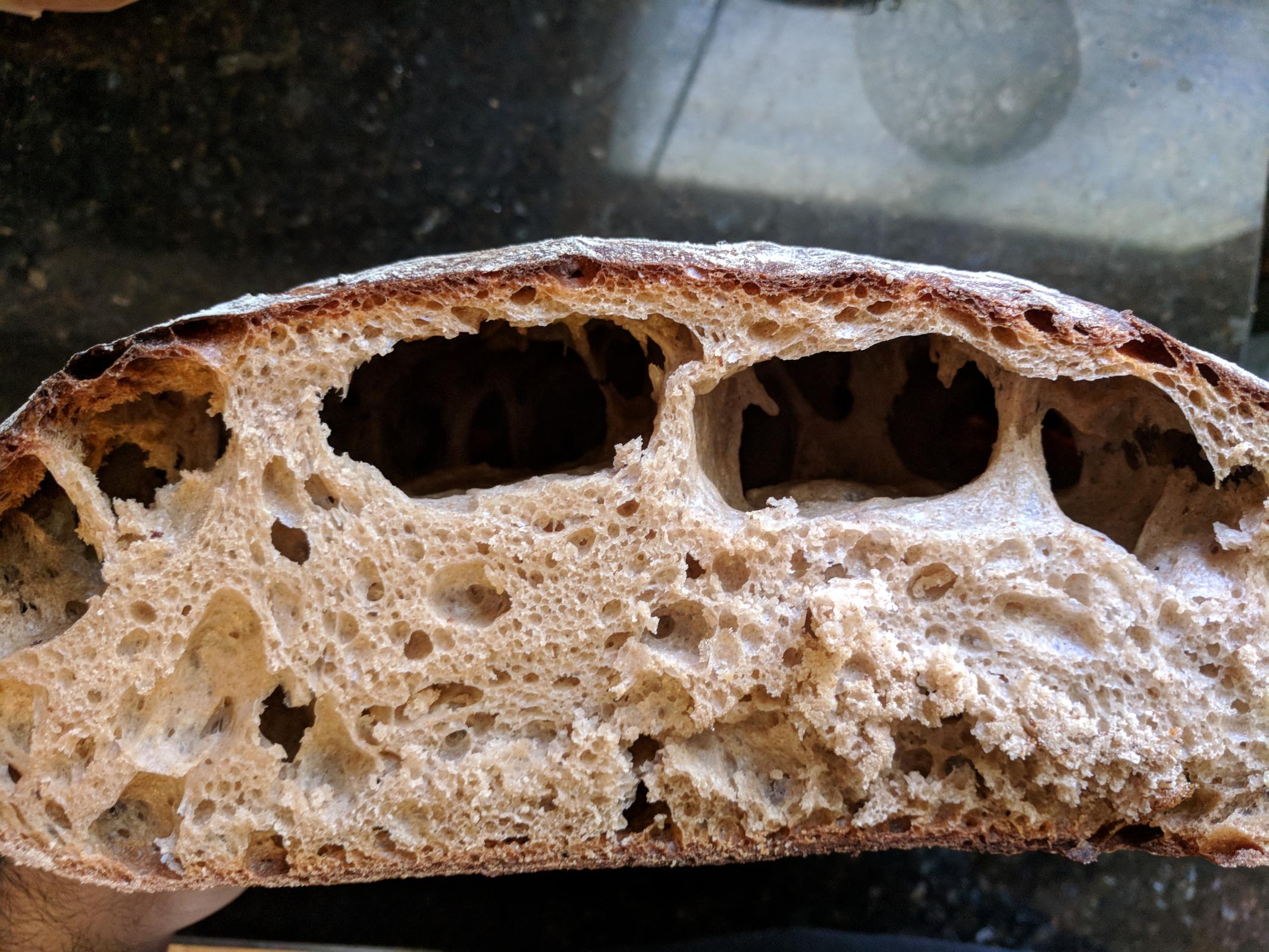 Crust separated from crumb The Fresh Loaf