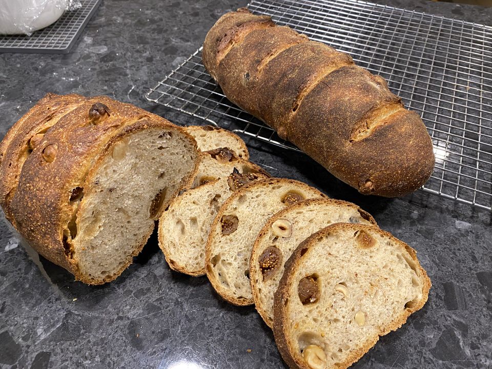 Hazelnut and Fig Levain