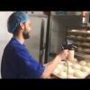 Applying egg wash with the multiSPRAY in Bakery