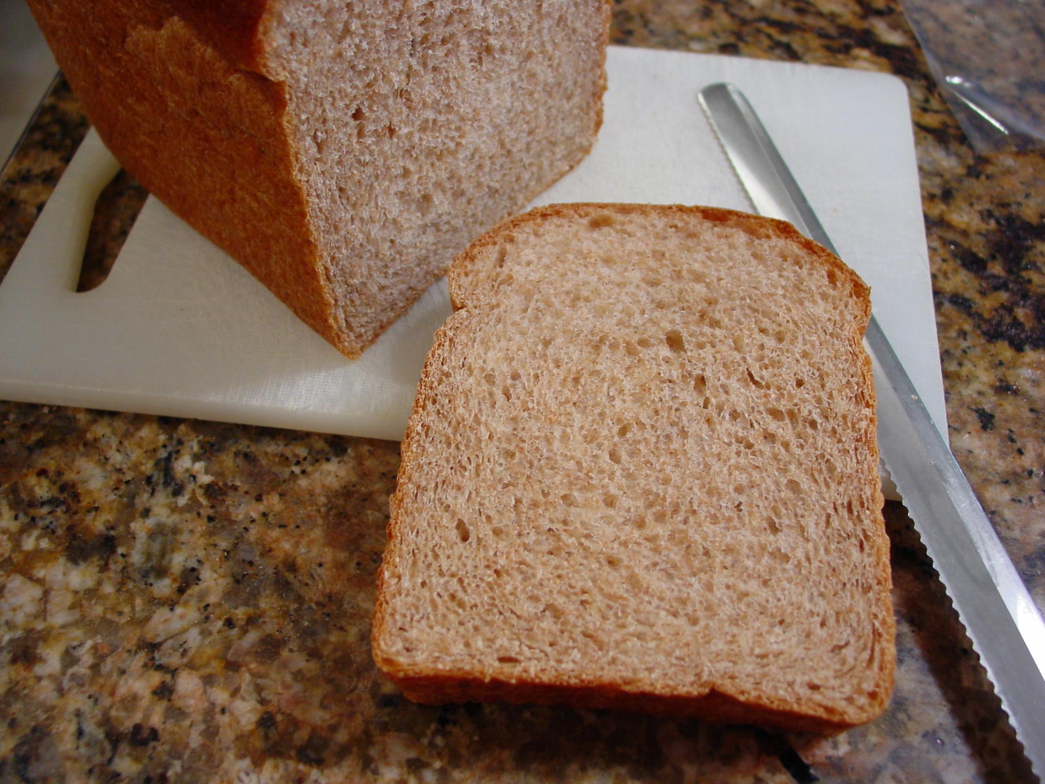 100% whole wheat sandwich bread