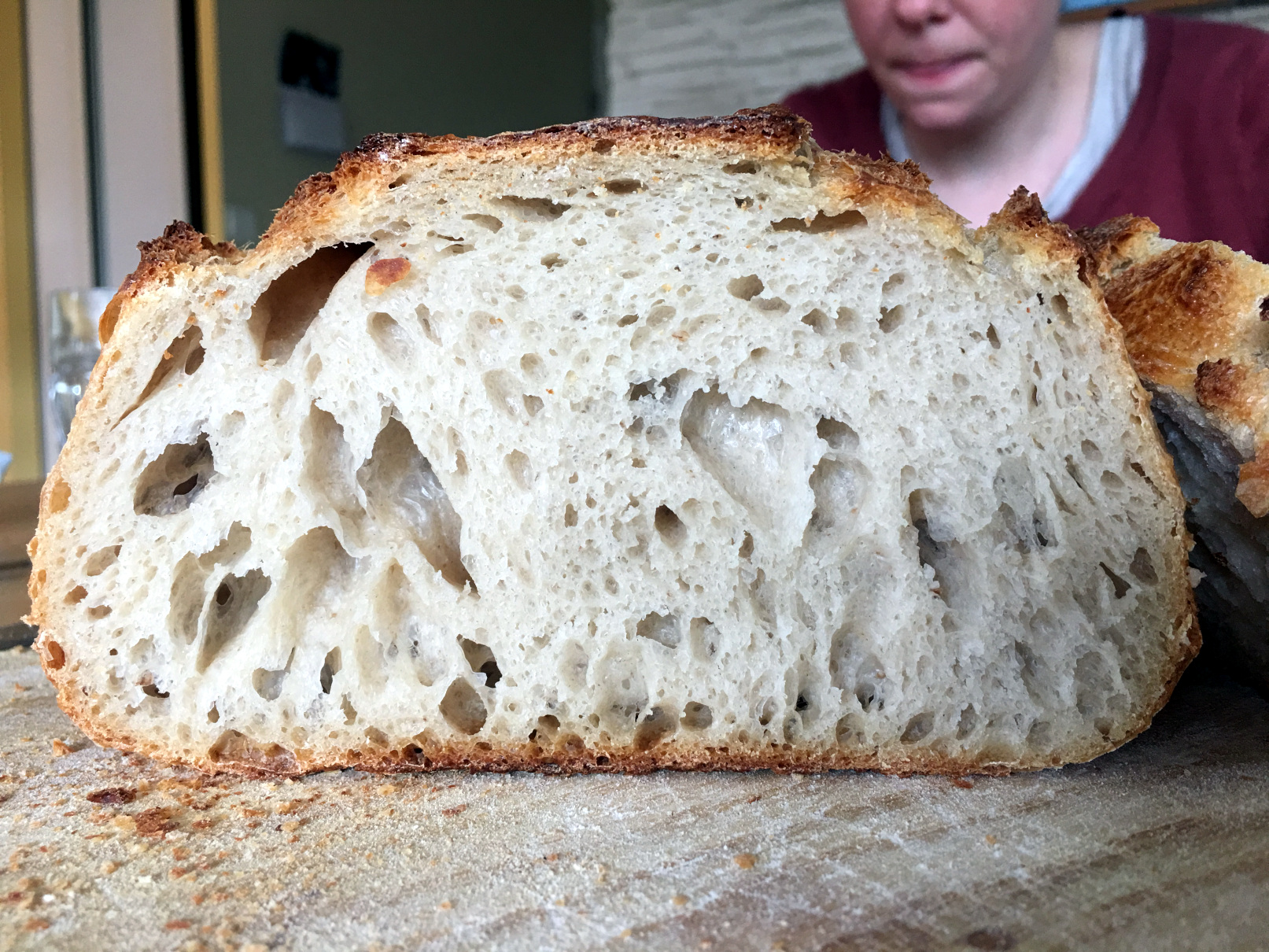 crumb before