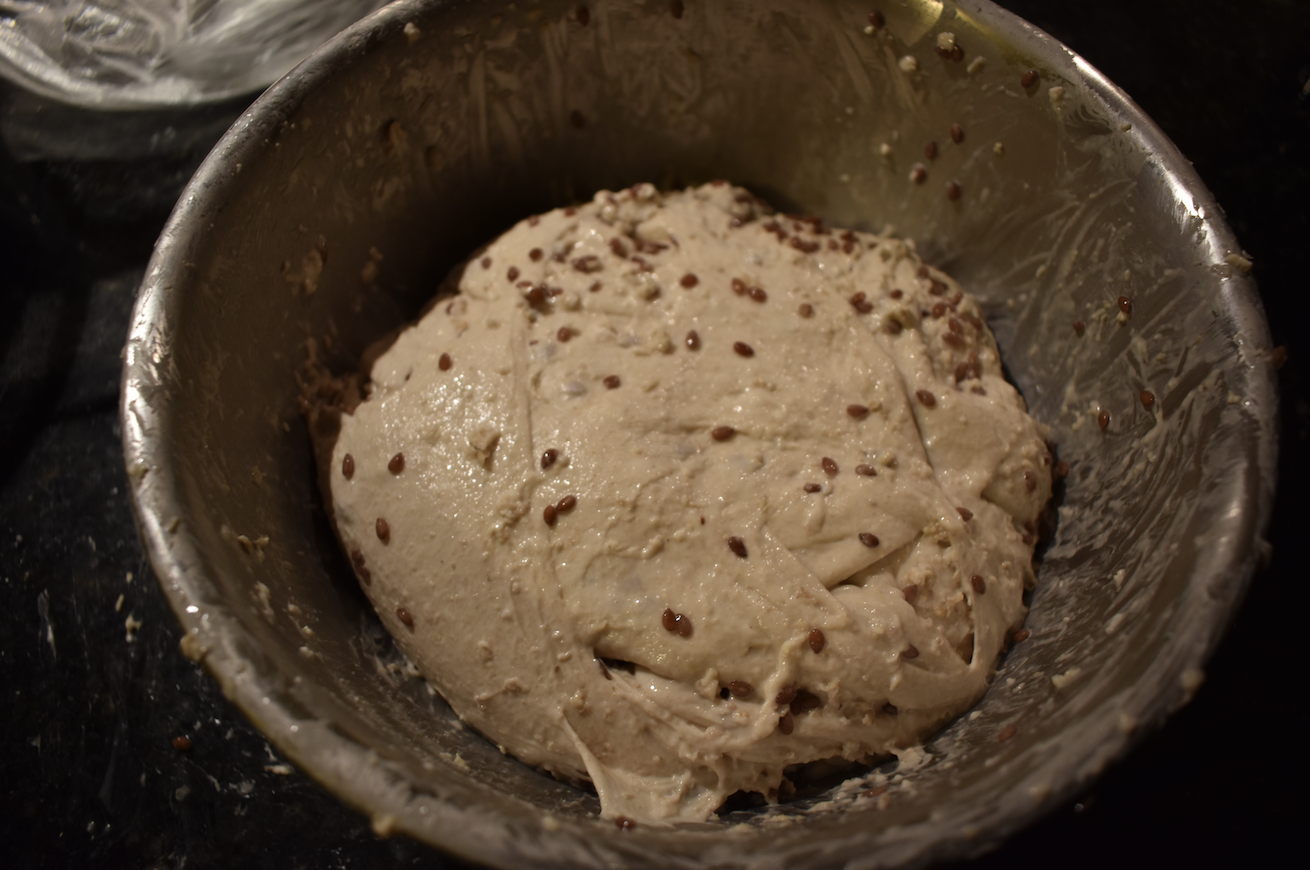 Combining into dough