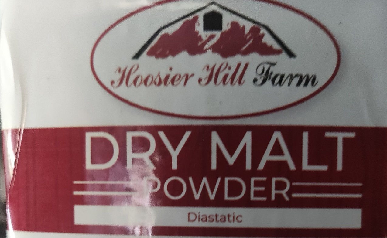 malt powder label