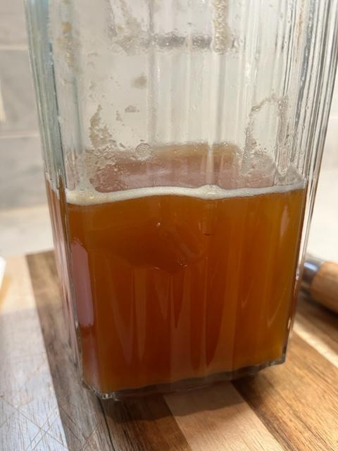Strained yeast water
