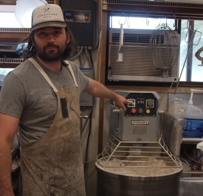 Jon w/ PB's dough mixer.