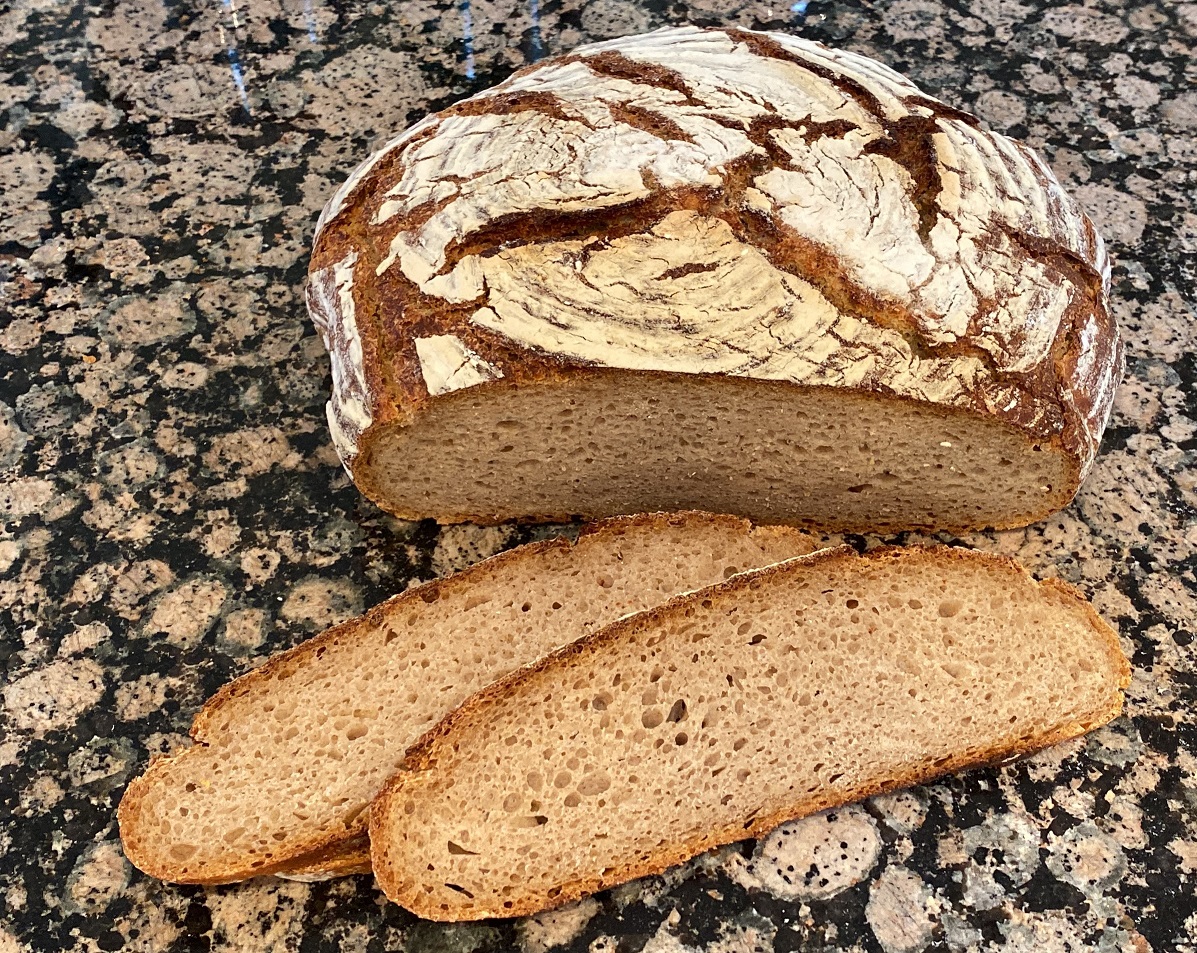 1st try - white rye flour used for main dough