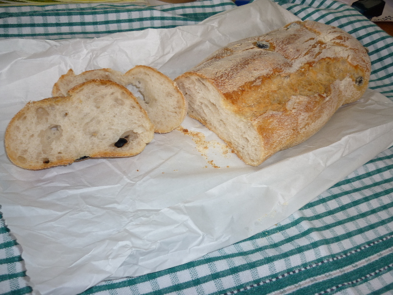 olive ciabatta The Fresh Loaf