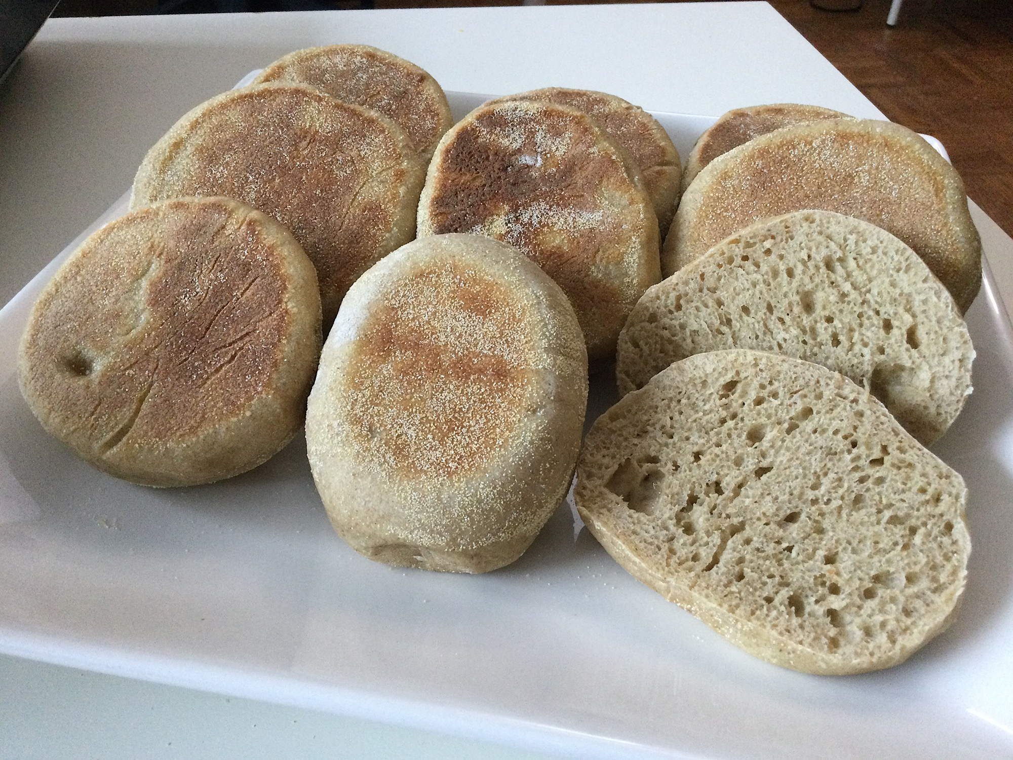 sourdough english muffins