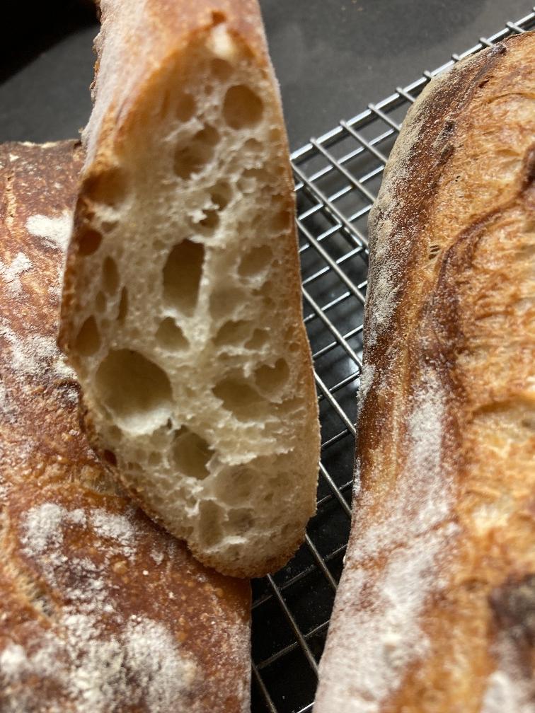 Photo of Crumb of my first Anis Bouabsa Baguette