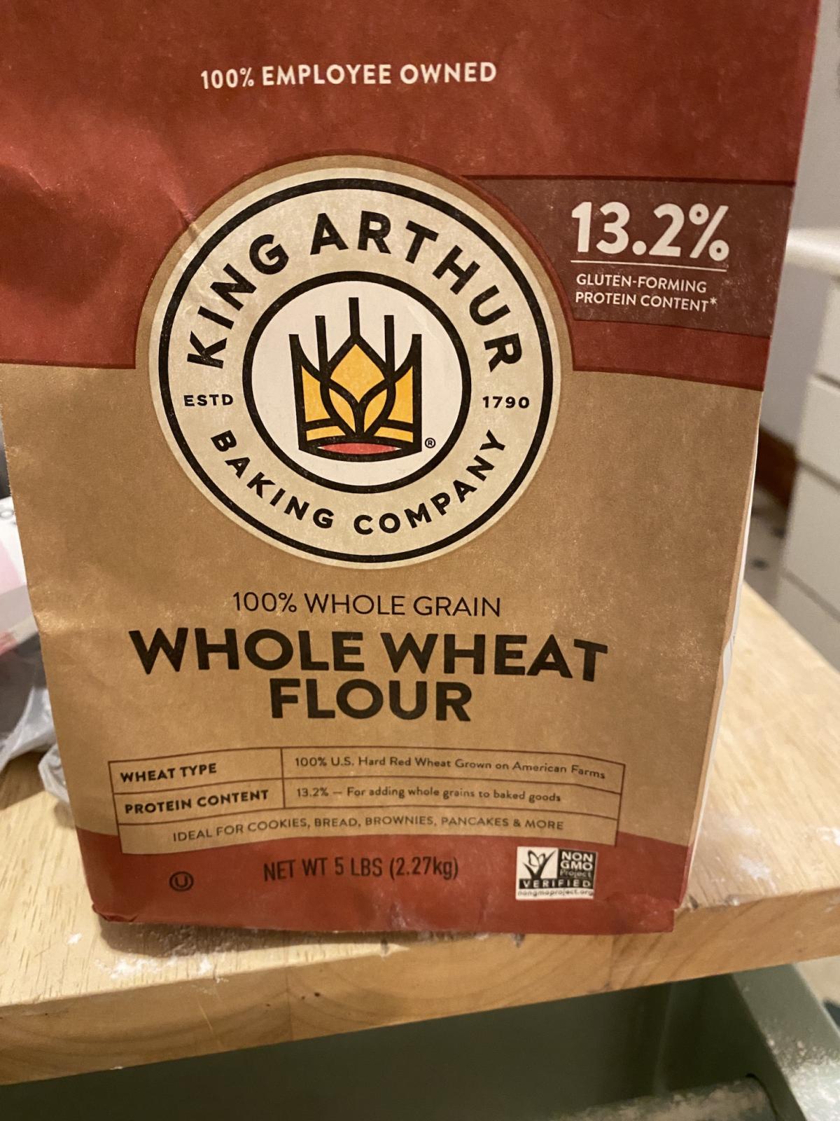 King Arthur Whole Wheat Flour Bag