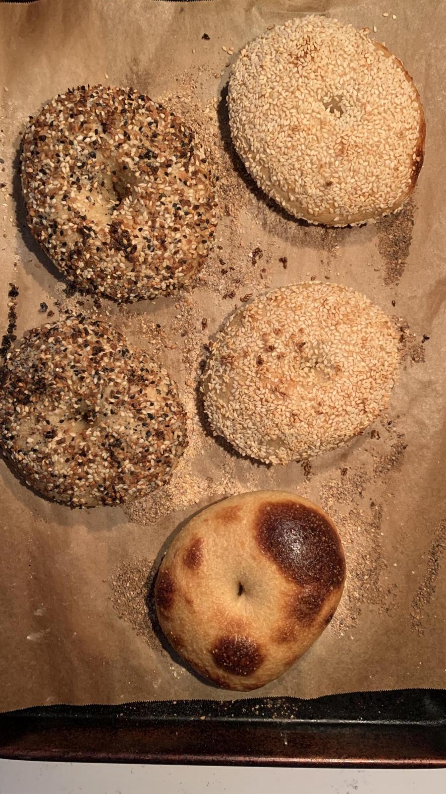 Baked bagels