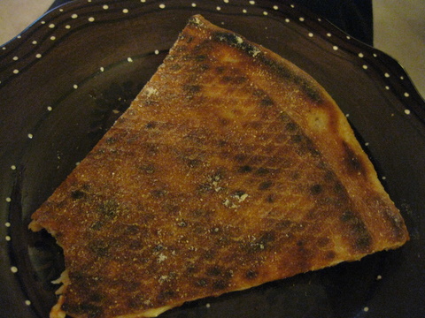 Pizza crust browning