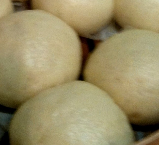 Chi style steamed custard buns
